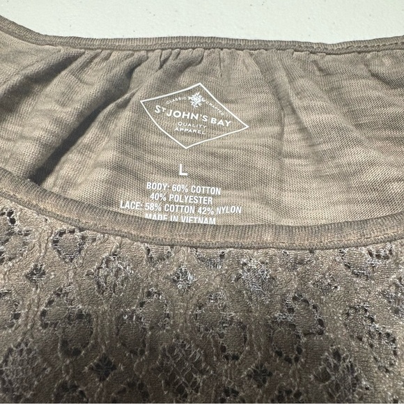 St. John's Bay Heather Gray Kids Tee - Picture 4 of 5